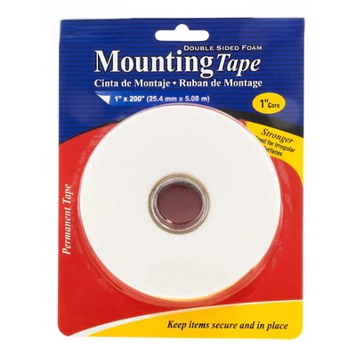 Double Sided Foam Mounting Tape 1" X 200"