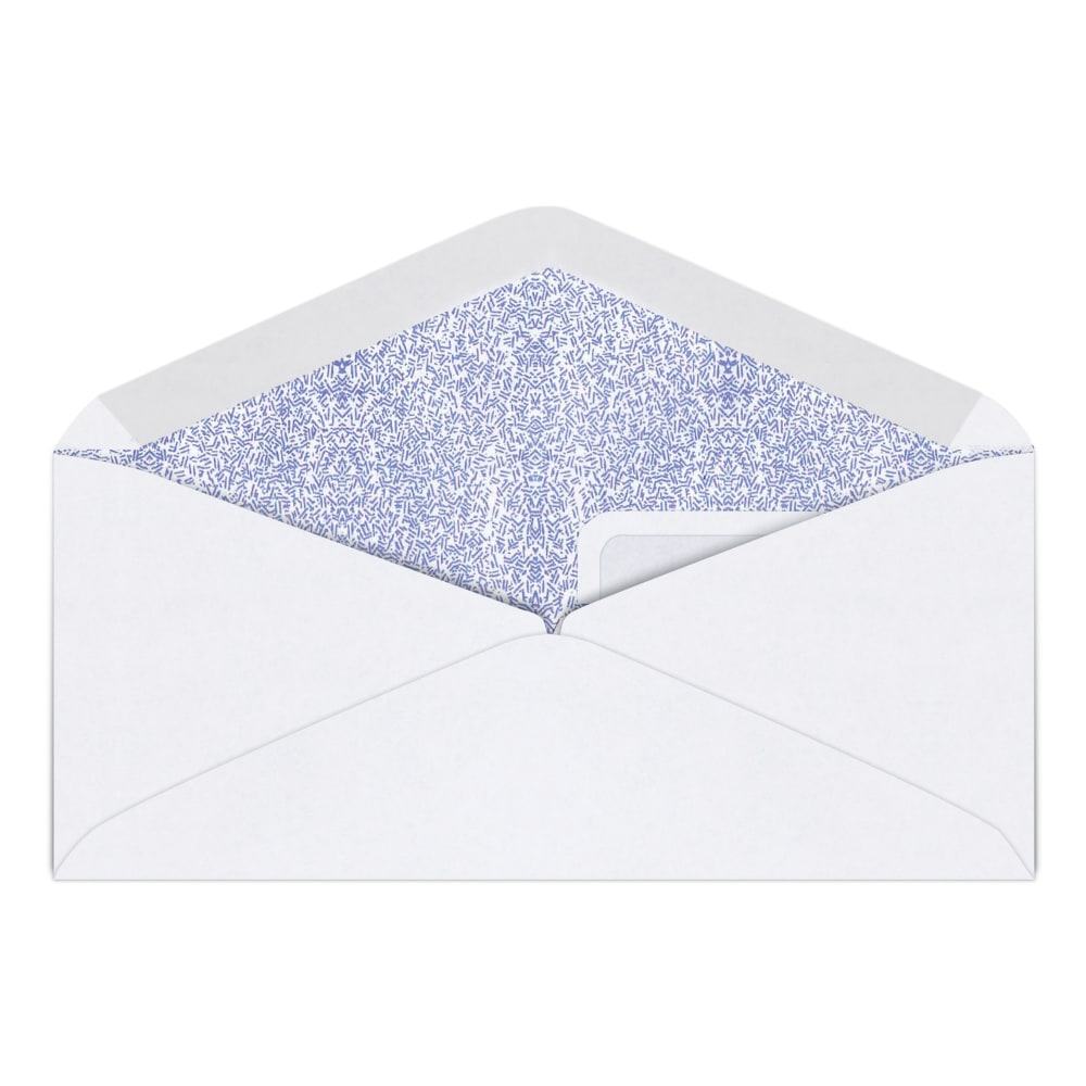 #9 Security Envelopes, Double Window, 3-7/8" x 8-7/8", Gummed Seal, White, Box Of 500