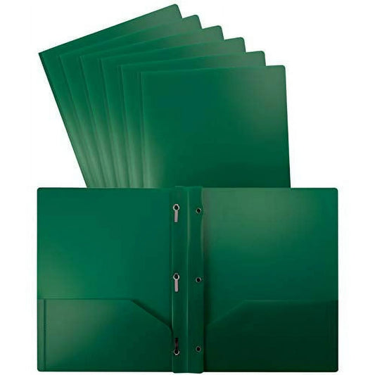 Plastic 3 Prong 2 Pocket Folder