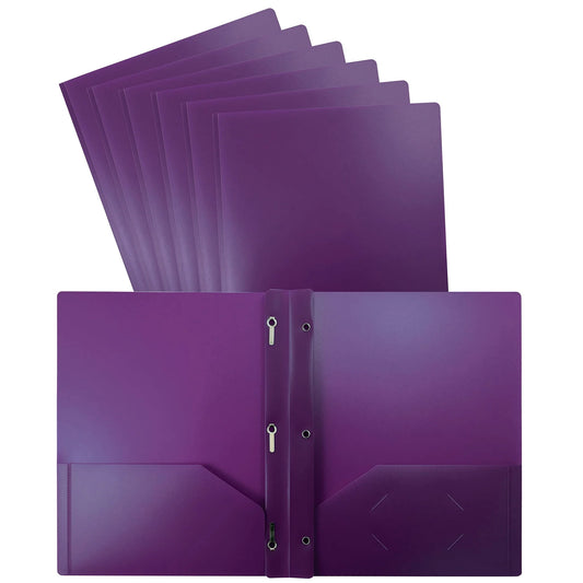 Plastic 3 Prong 2 Pocket Folder