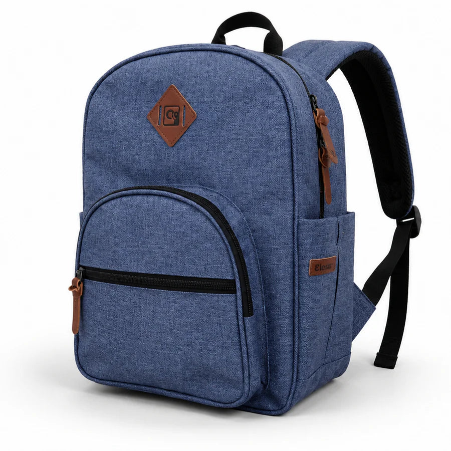 14" Blue Denim Backpack