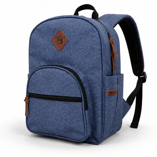 14" Blue Denim Backpack