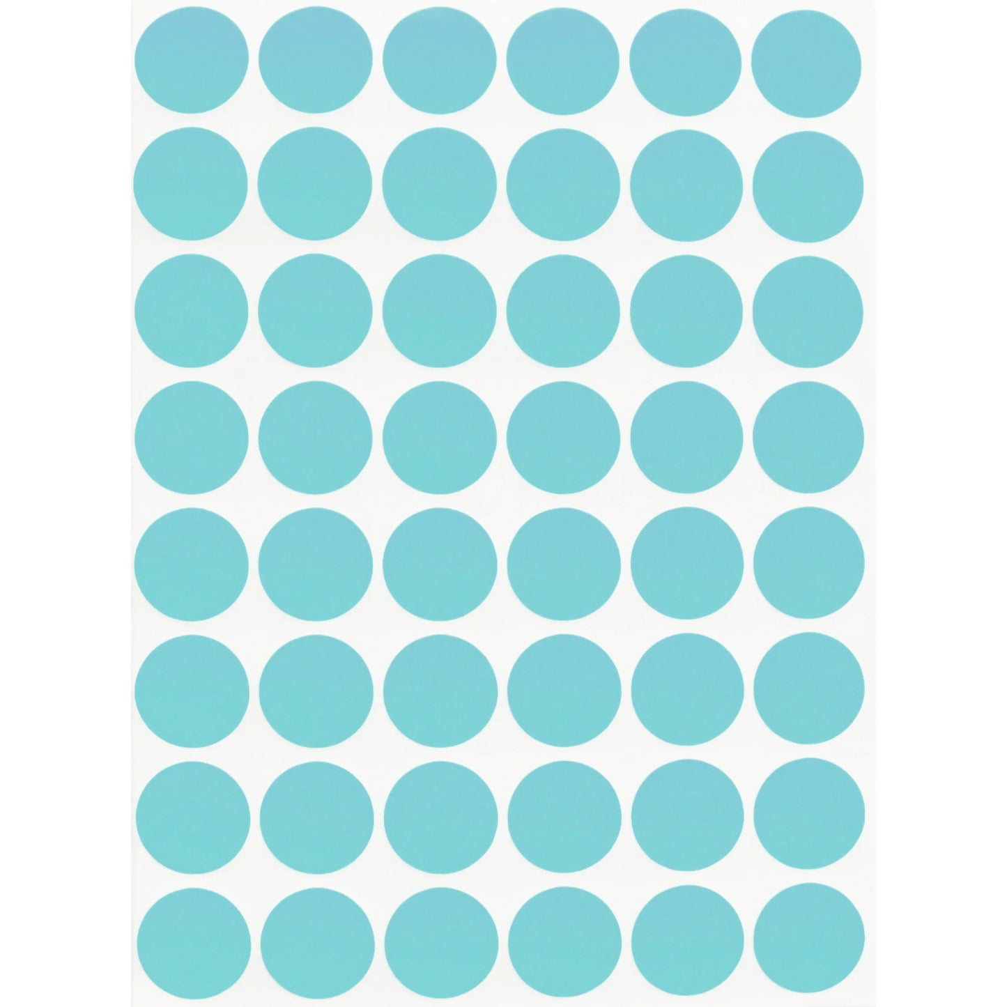 Color Coding Labels 19mm 3/4" Light Blue 32 sheets/pk  1,536 Stickers