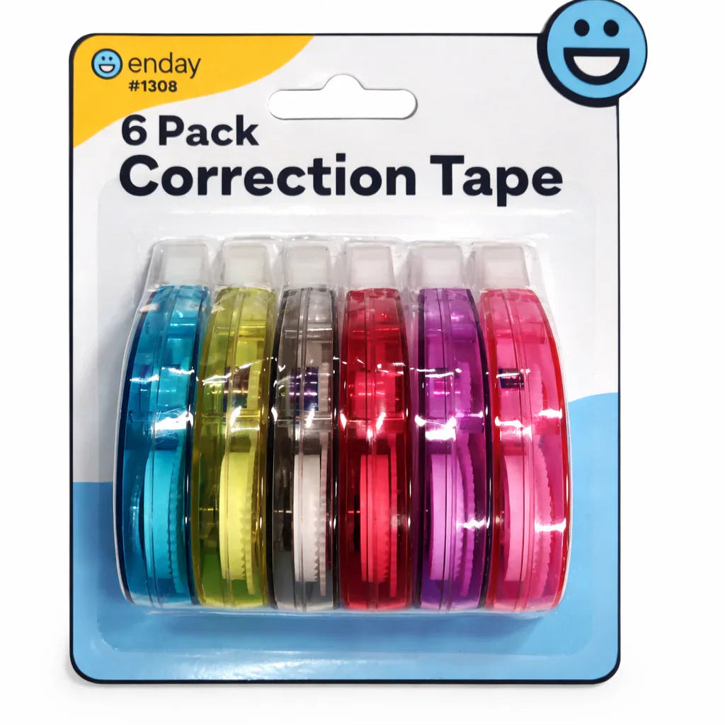 Correction Tape, 5 Mmx 314'' Pack of 6