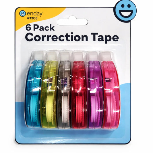 Correction Tape, 5 Mmx 314'' Pack of 6