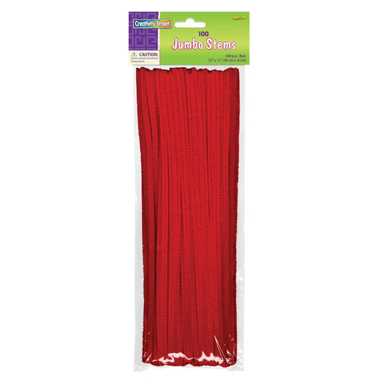 Pipe Cleaner (Chenille Stems) 12" X 6 100 Pieces Red