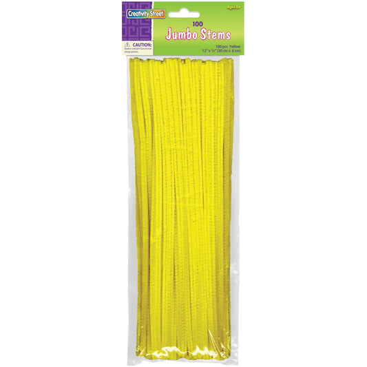 Pipe Cleaner (Chenille Stems) 12" X 6 100 Pieces Yellow