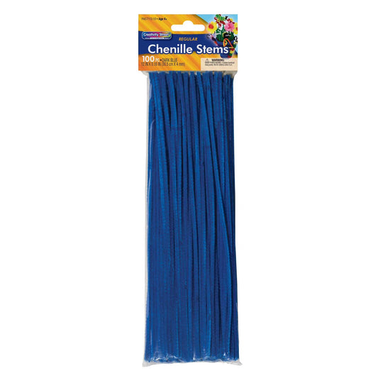 Pipe Cleaner (Chenille Stems) 12" X 6 100 Pieces Dark Blue