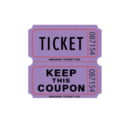 Double Ticket Rolls Color Purple