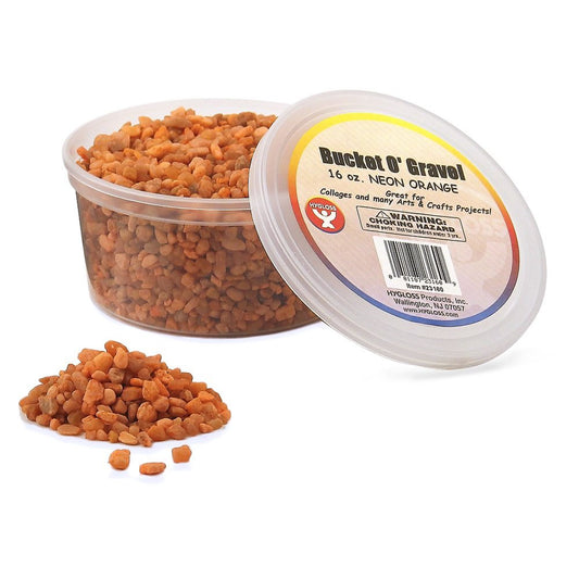 Gravel, Neon Orange, 1 lb Bucket
