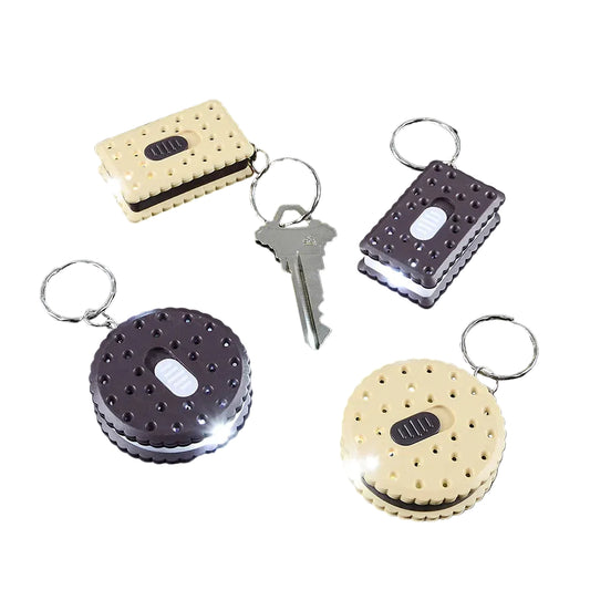 1.75" Cookie Flashlight Keychain, 12pcs,