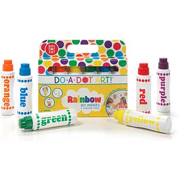 Rainbow 6 Pack Dot Markers