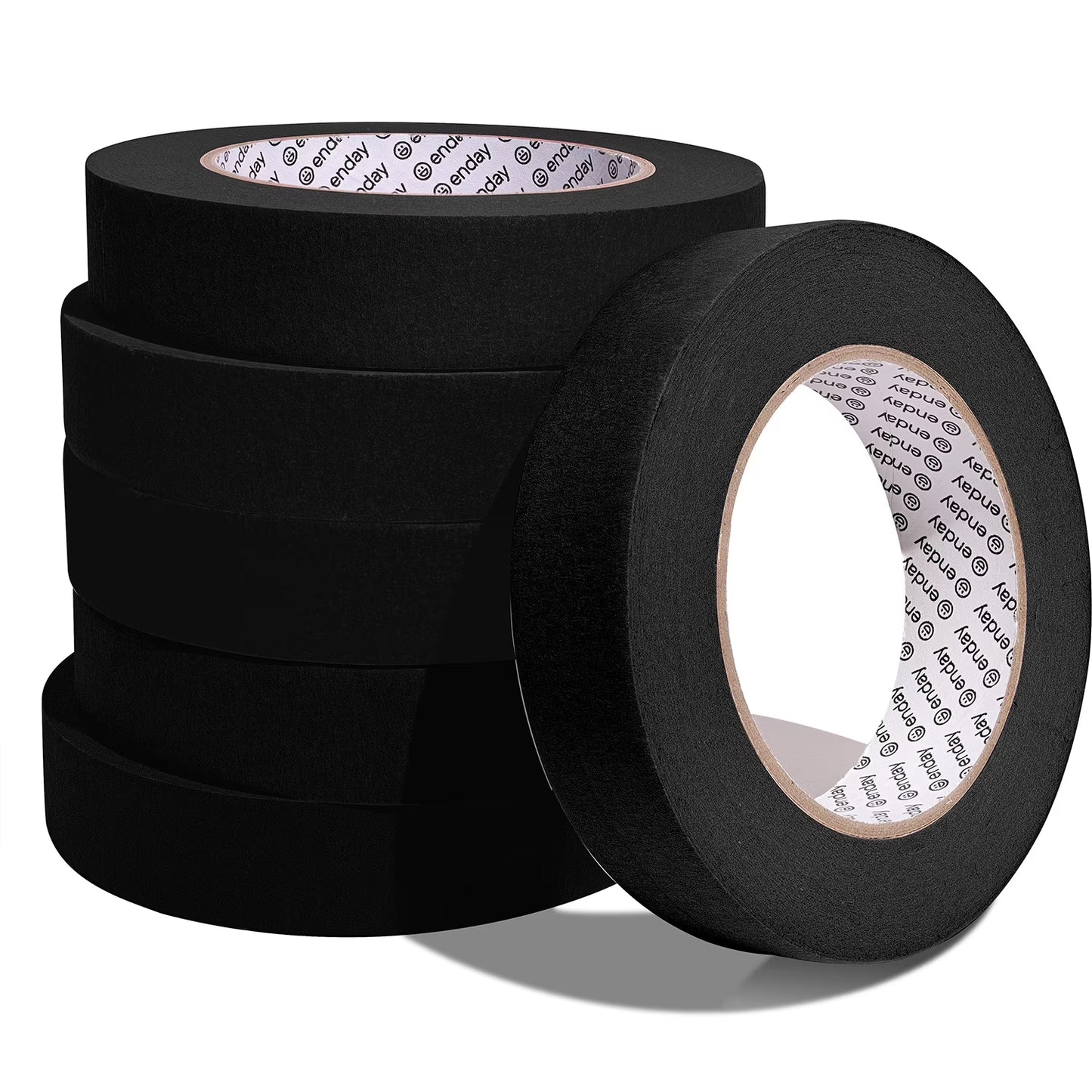Enday Masking Tape, 1" x 60 Yards, Black