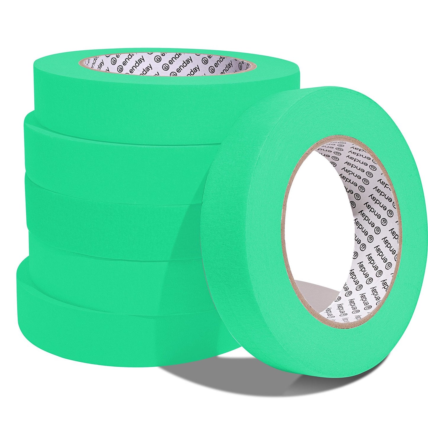 Enday Masking Tape, 1" x 60 Yards, Green