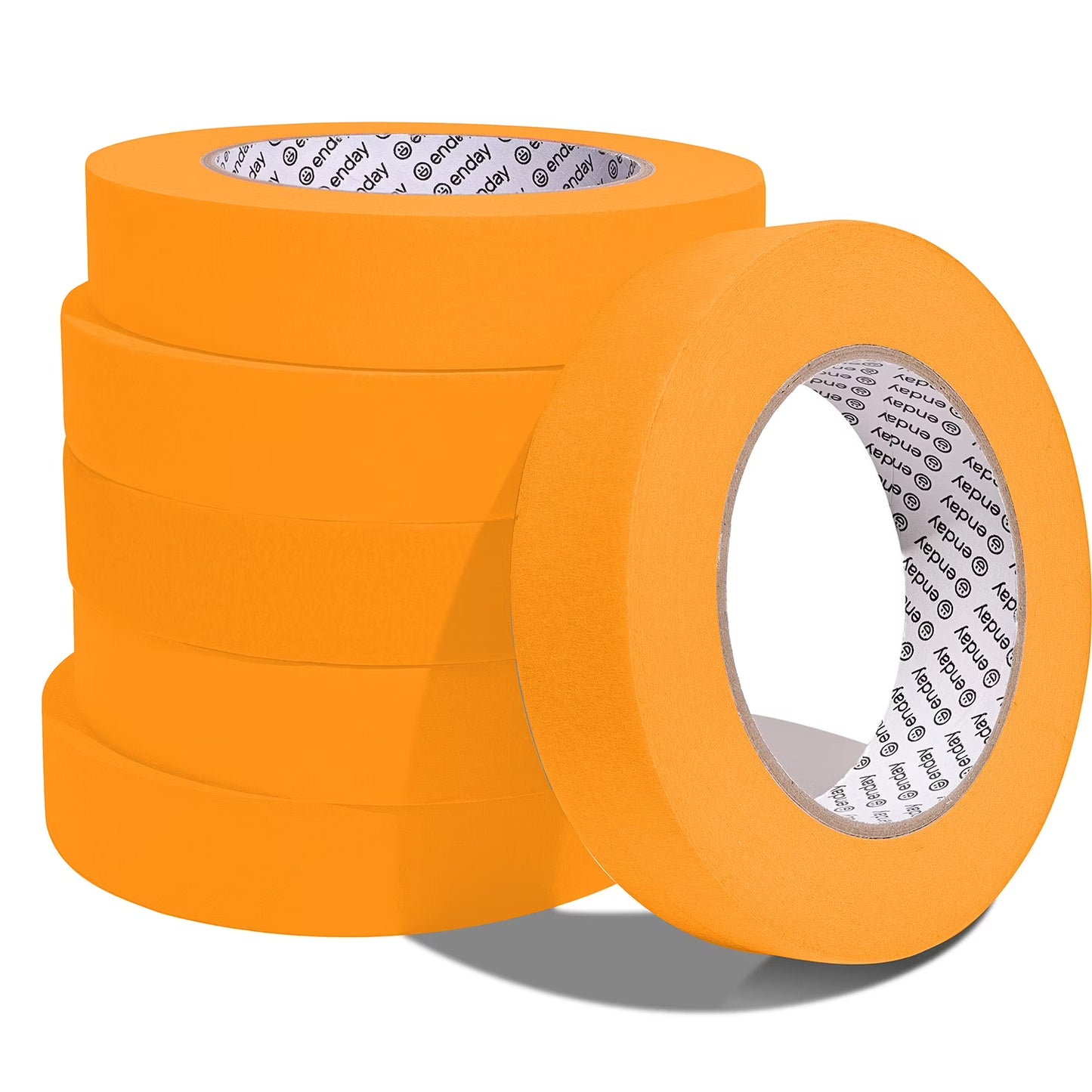 Enday Masking Tape, 1" x 60 Yards, Orange