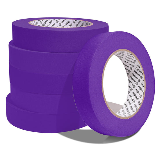 Enday Masking Tape, 1" x 60 Yards, Purple