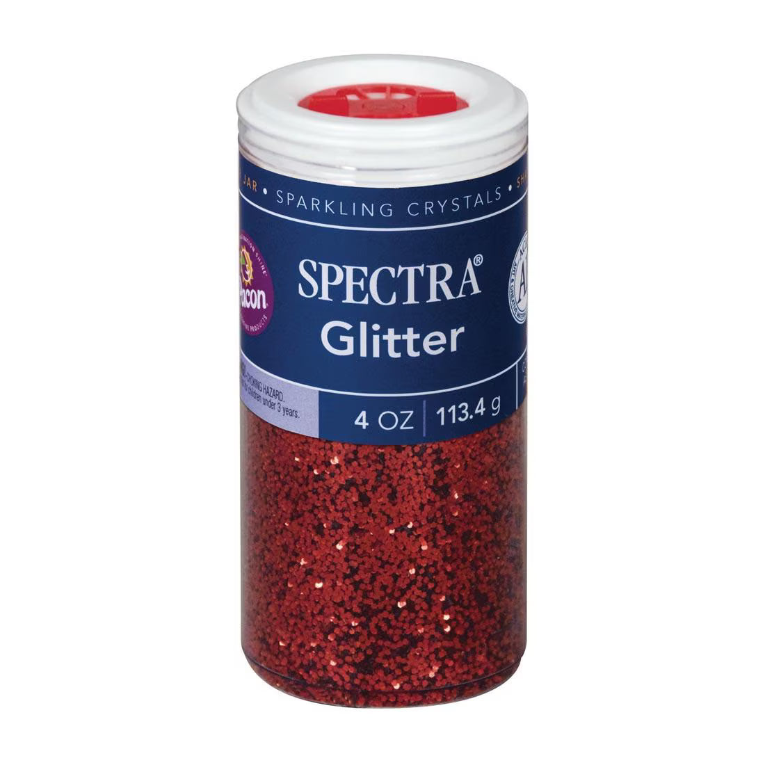 4oz Glitter Red