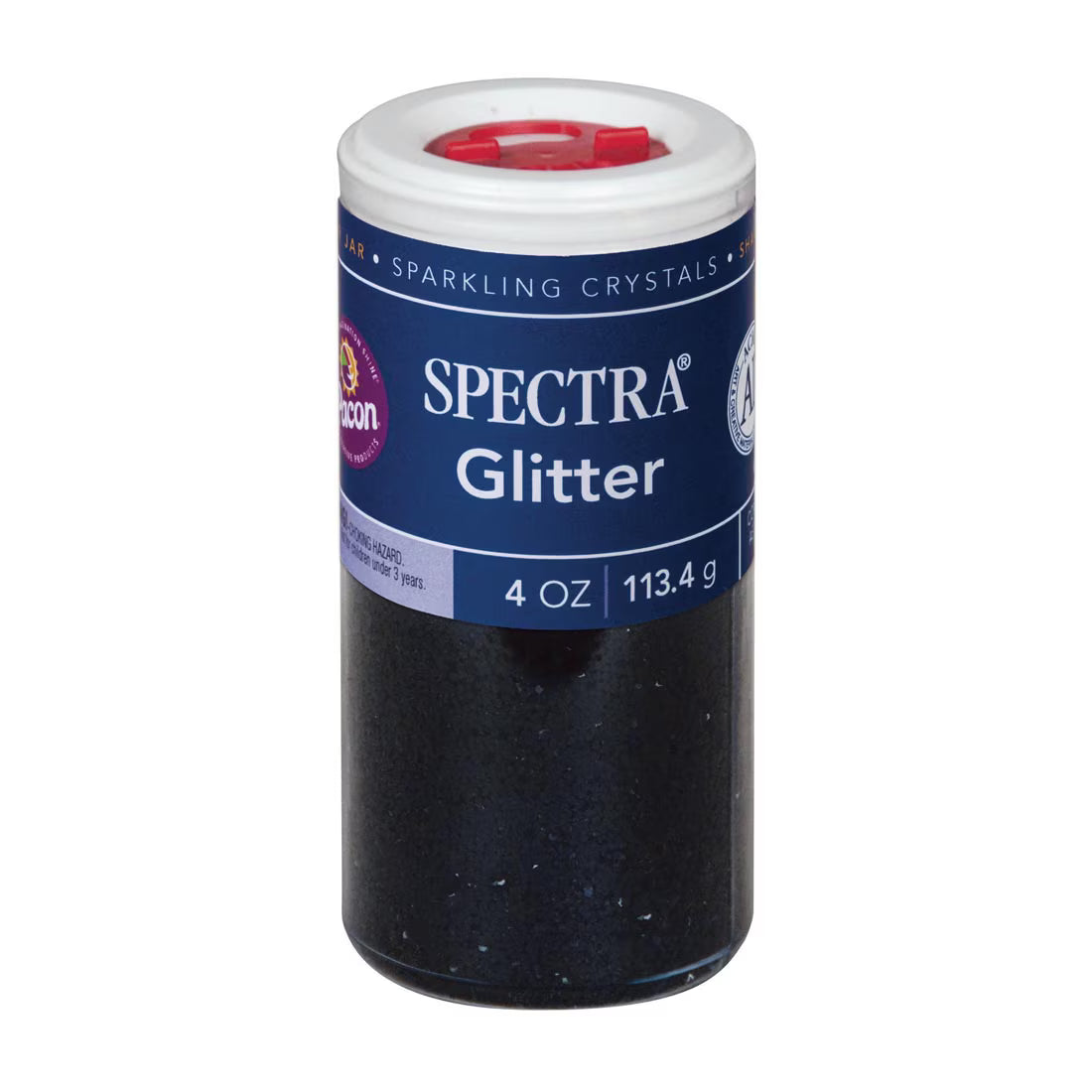 4oz Glitter Black