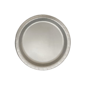 9" Paper Plates, Silver, 16ct