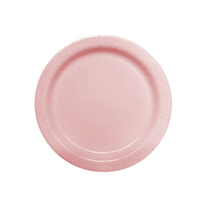 9" Paper Plates, Light Pink, 16ct