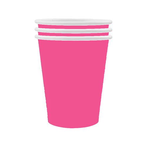 9" Cups, Hot Pink, 10ct