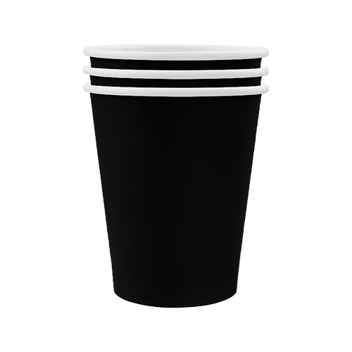 9" Cups, Black, 10ct