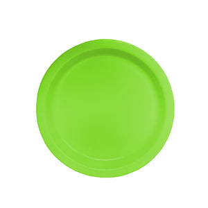 9" Paper Plates, Lime Green, 16ct
