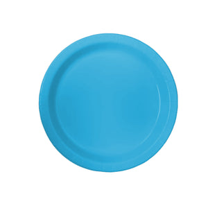 7" Paper Plates, Turquoise, 20ct