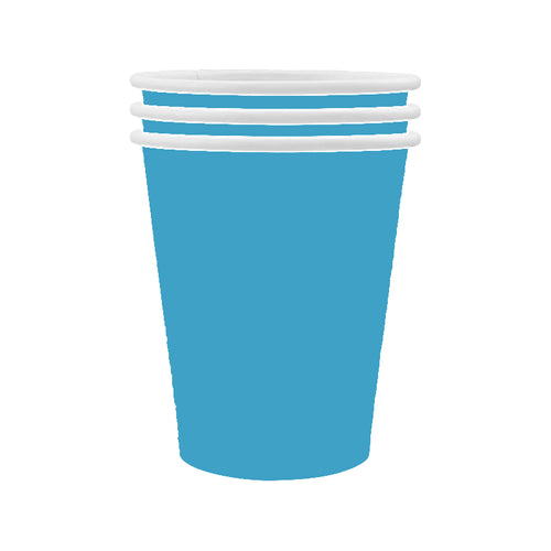9" Cups, Turquoise, 10ct