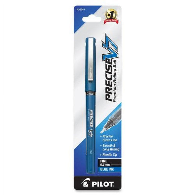 Pilot Precise V7 Liquid Ink Rollerball Pens, Fine Point, Blue