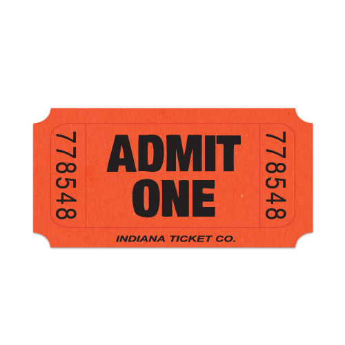 Single Ticket Rolls Orange