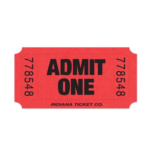 Single Ticket Rolls Red