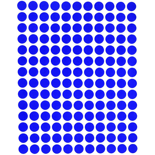 Color Coding Labels 10mm 1/4" Royal Blue 32 sheets/pk 4,480 Stickers
