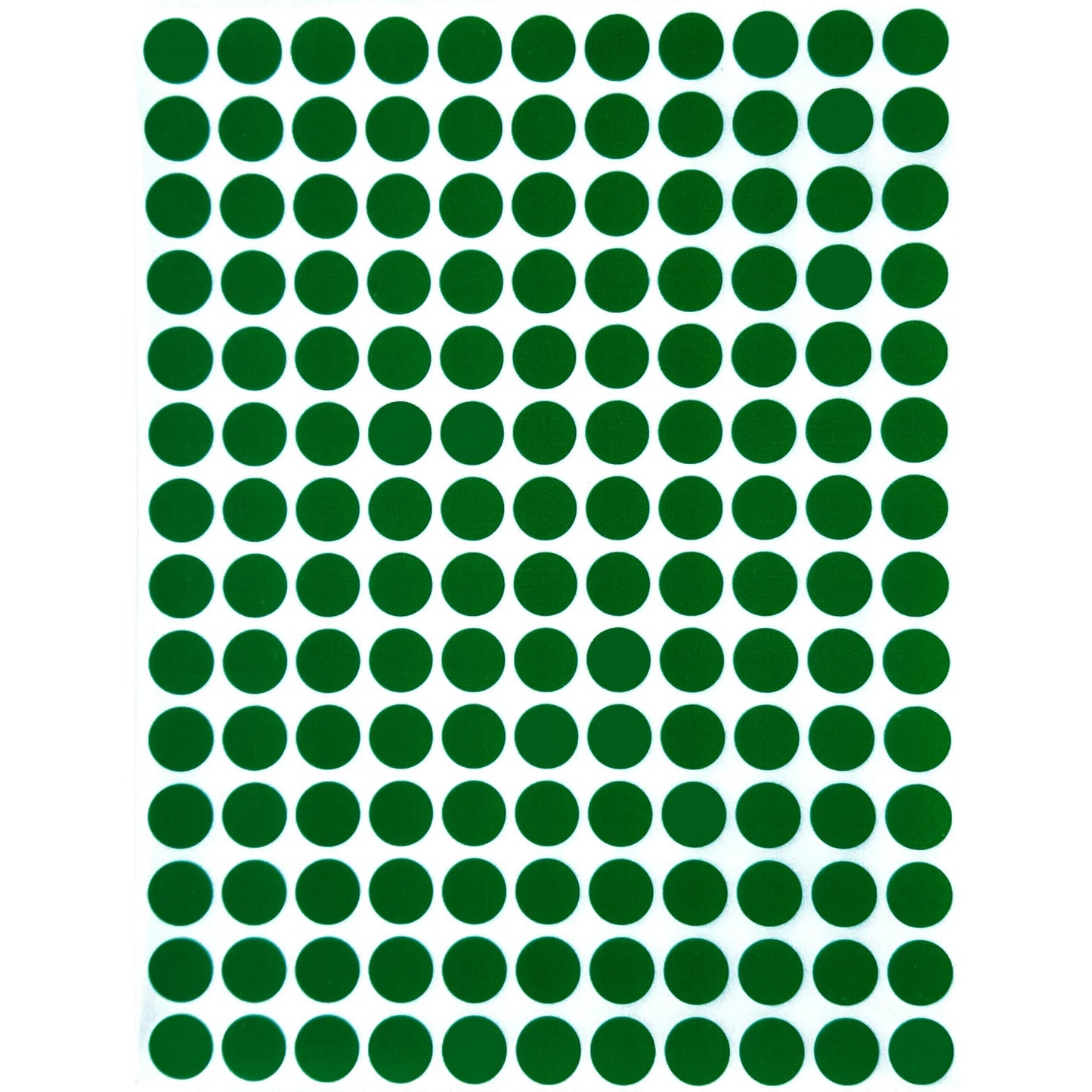 Color Coding Labels 10mm 1/4" Green 32 sheets/pk 4,480 Stickers