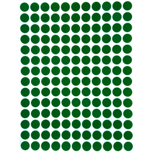 Color Coding Labels 10mm 1/4" Green 32 sheets/pk 4,480 Stickers