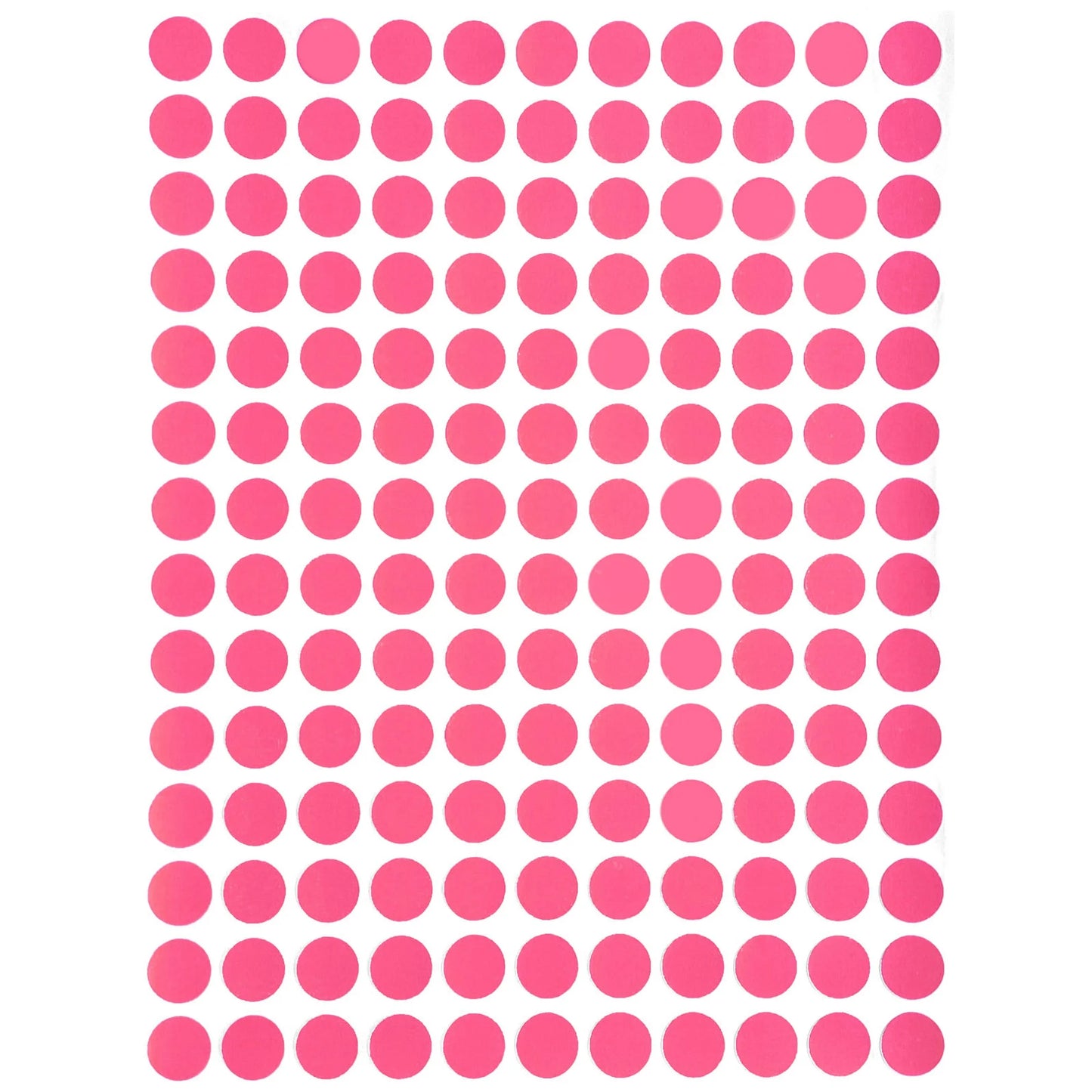 Color Coding Labels 10mm 1/4" Pink 32 sheets/pk 4,480 Stickers