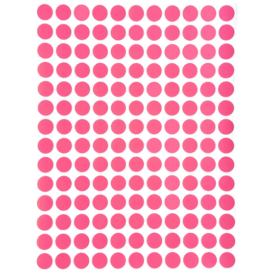 Color Coding Labels 10mm 1/4" Pink 32 sheets/pk 4,480 Stickers