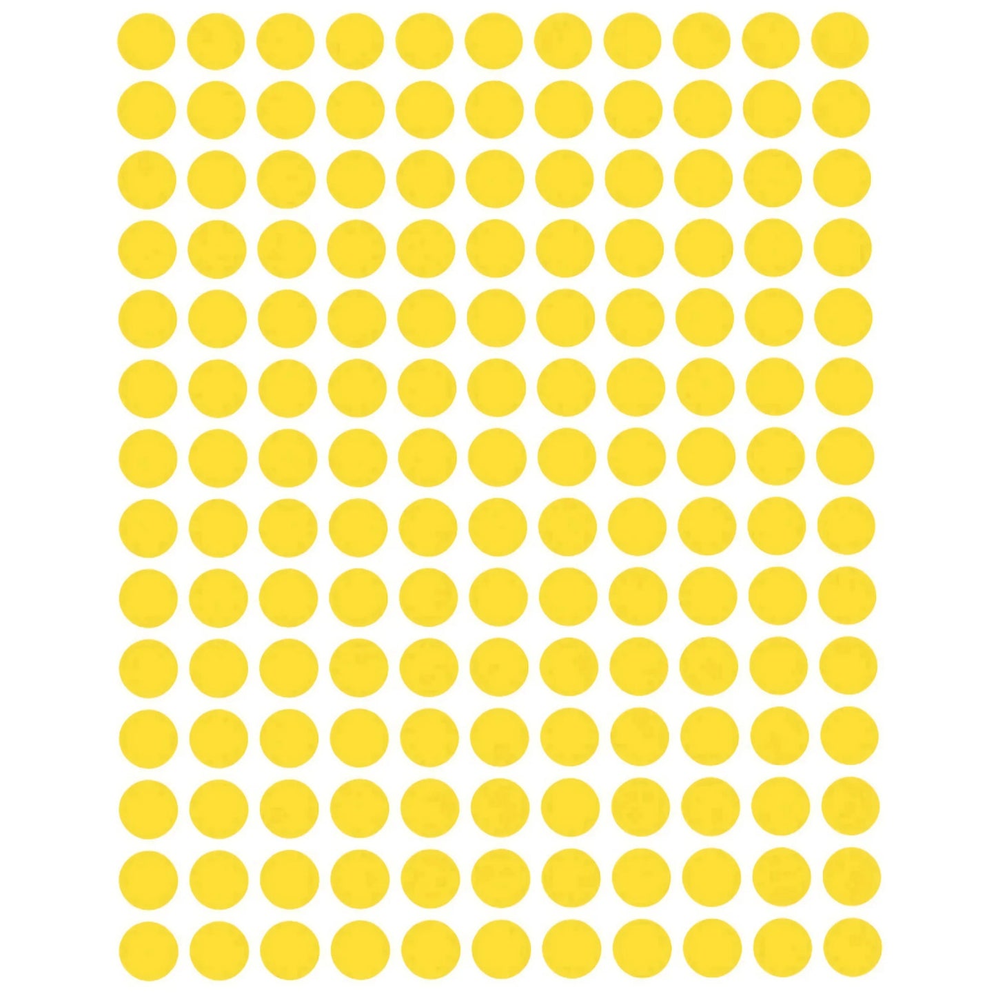 Color Coding Labels 10mm 1/4" Yellow 32 sheets/pk 4,480 Stickers