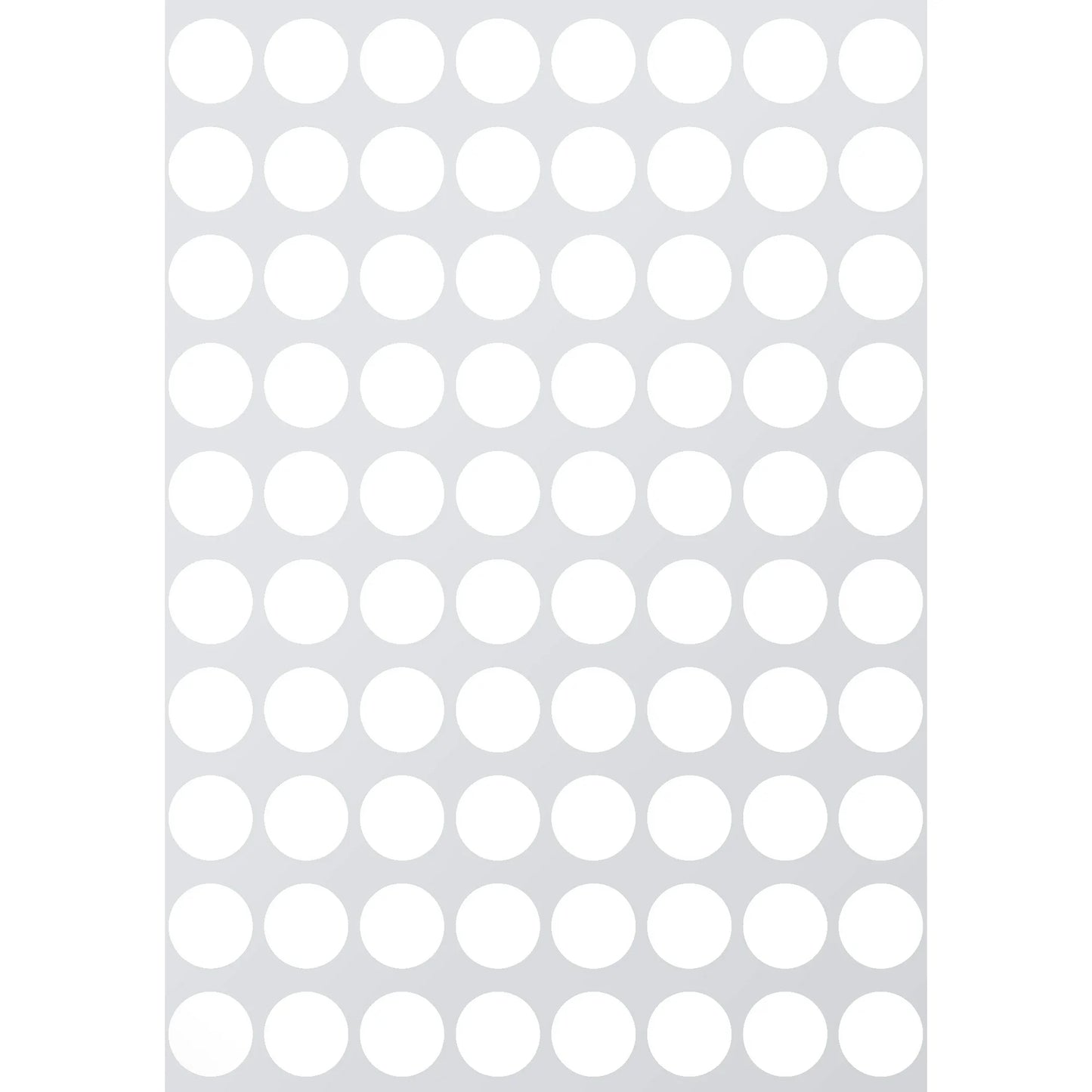 Color Coding Labels 13mm 1/2" White 32 sheets/pk  2,560 Stickers