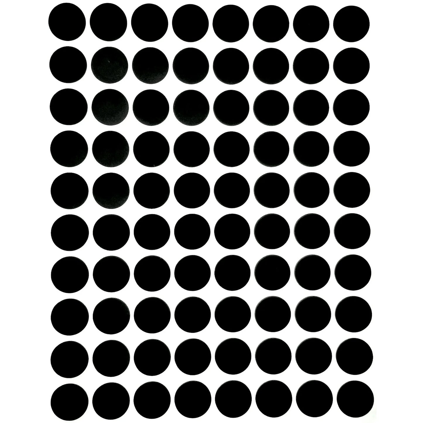 Color Coding Labels 13mm 1/2" Black 32 sheets/pk  2,560 Stickers