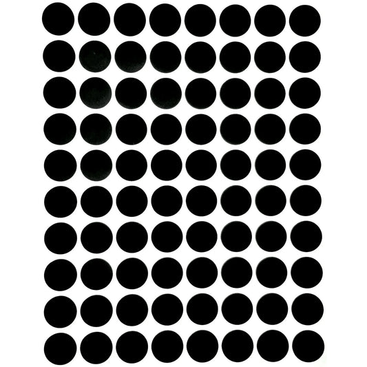 Color Coding Labels 13mm 1/2" Black 32 sheets/pk  2,560 Stickers