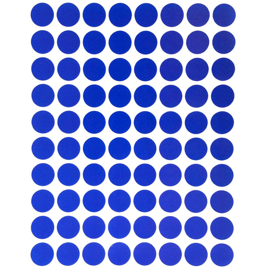 Color Coding Labels 13mm 1/2" Royal Blue 32 sheets/pk  2,560 Stickers