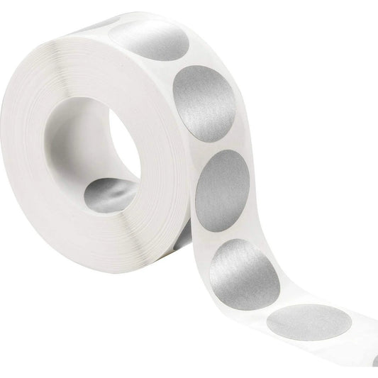 1" Round Scratch Off Stickers 1000pcs