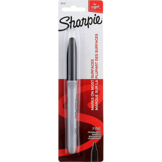 Sharpie Fine Point Permanent Markers Black, Each