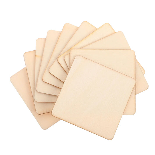 wood squares cut out 3'' 6/pk (Copy)