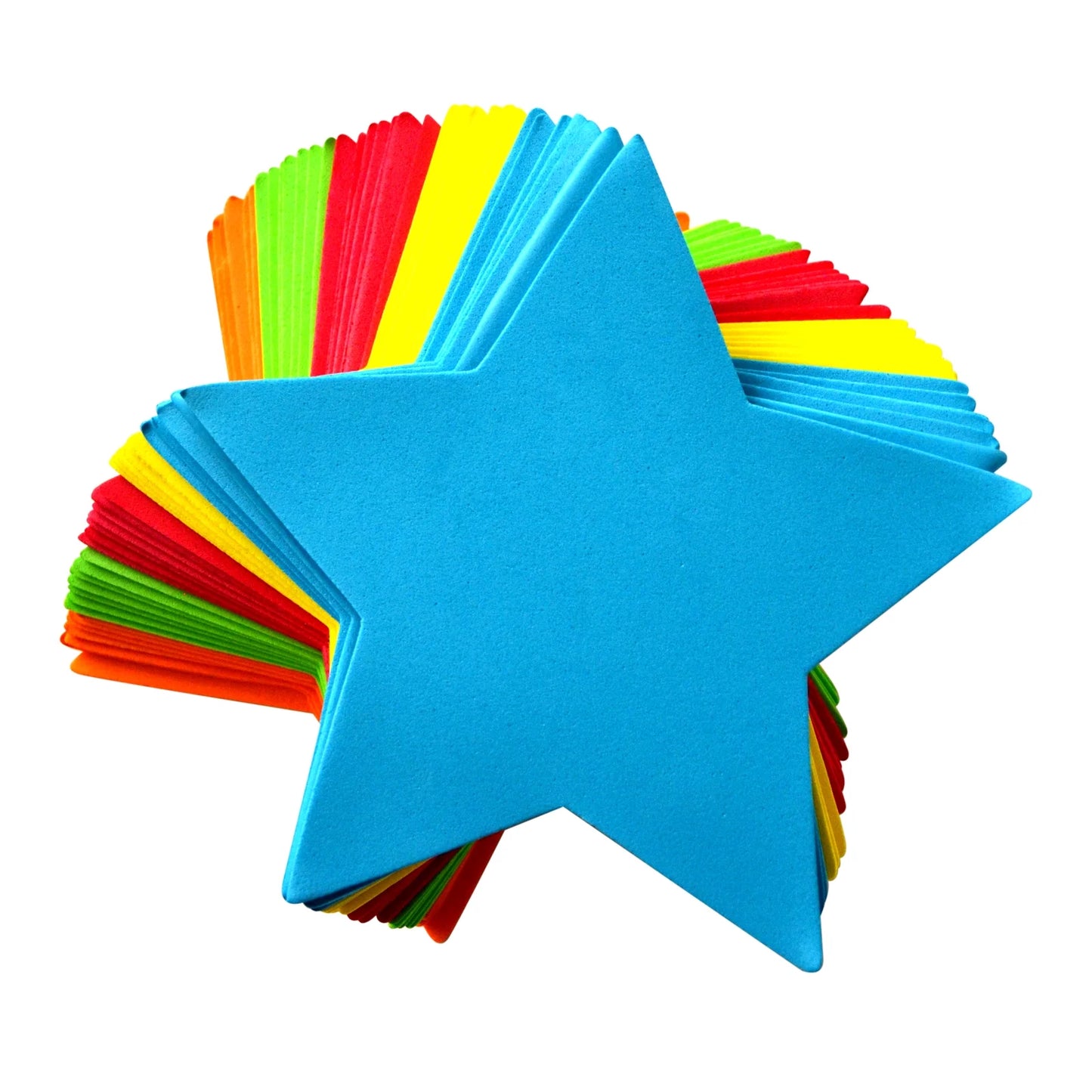 6" Foam Shapes Assorted Colors 12/pk Color Vary