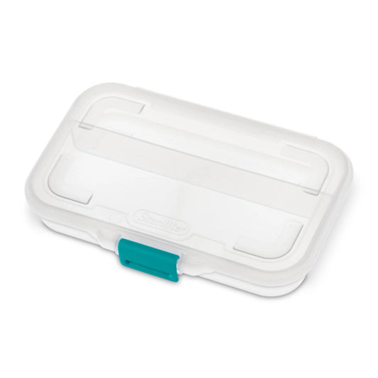 Sterilite Convenient Divided Clear Pencil Storage Box & Latch Lid