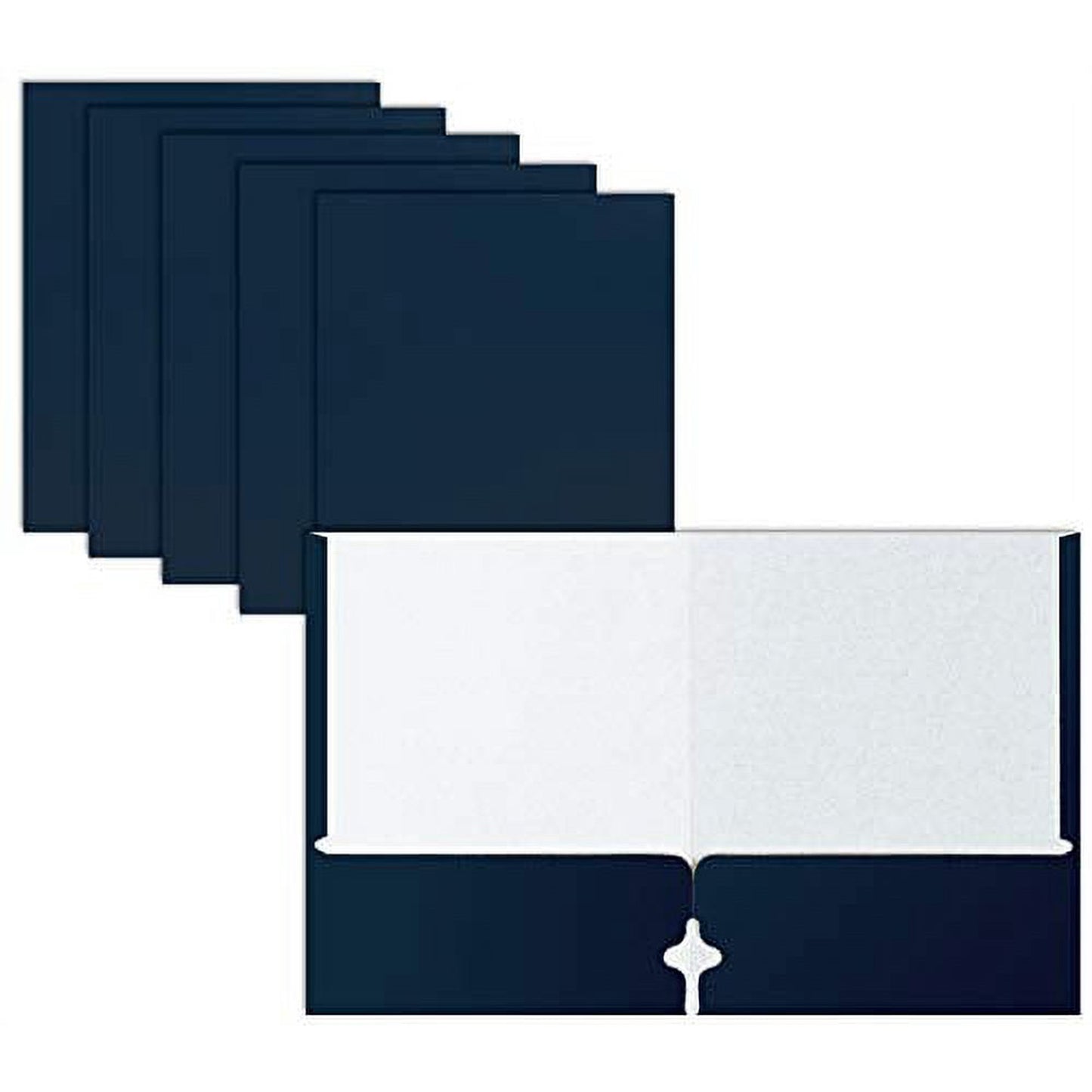 2-Pockets Paper Folder Blue 25/Pcs