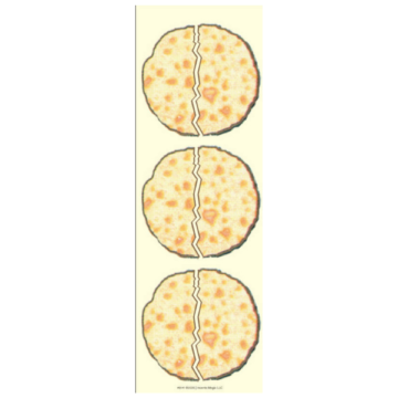 Yachatz Matzoh Die-cut Stickers, Pack of 6 Sheets