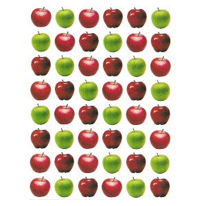 Red & Green Apple Stickers 10-Sheets